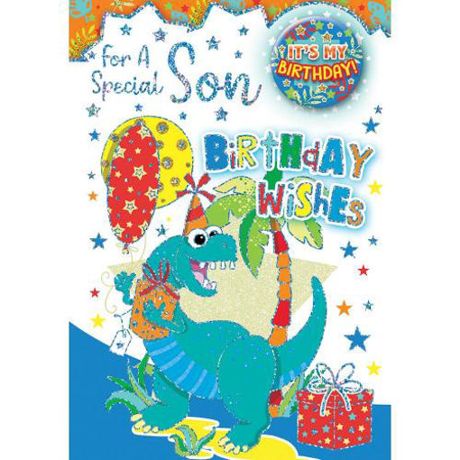 Picture of SPECIAL SON BIRTHDAY BADGE CARD